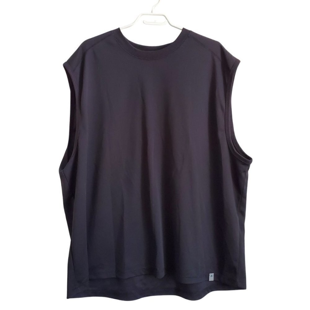 Men's Sportek Athletic Muscle Tank, Black, XL